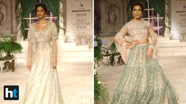 Rich and heavy fabrics such as velvet, silk and brocade dominated the ensembles. (Raajessh Kashyap/HT Photo)