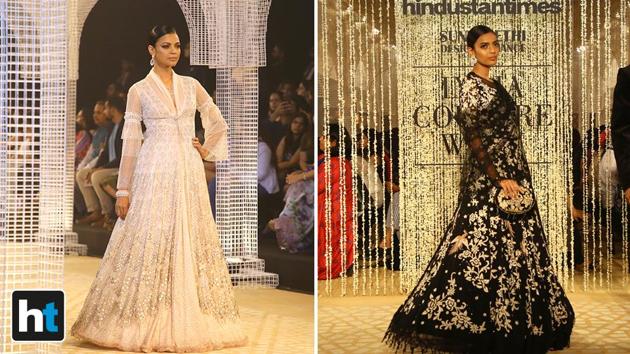 He used fabrics such as tulle and georgette to add lightness and enhance movement. (Raajessh Kashyap/HT Photo)