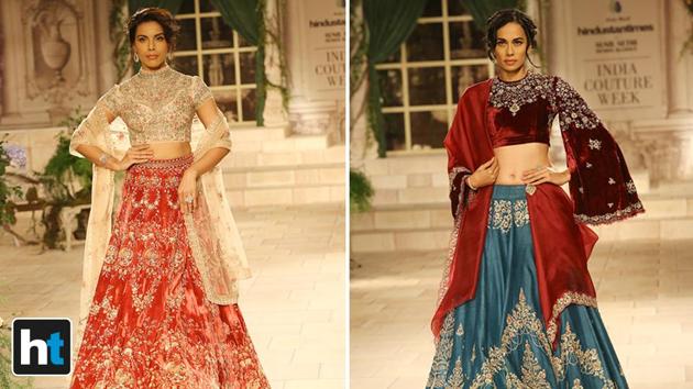 She played with colours throughout her collection. (Raajessh Kashyap/HT Photo)