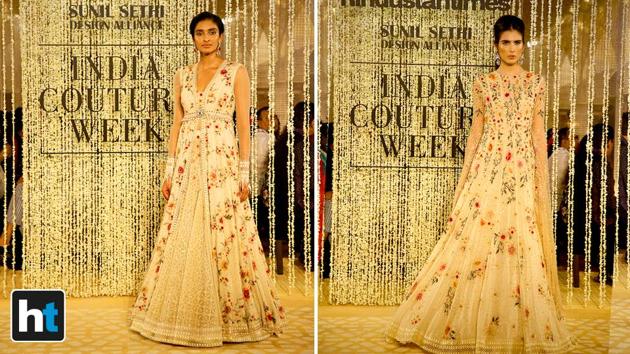 It included a number of light and airy dresses with subtle skin-baring. (Raajessh Kashyap/HT Photo)
