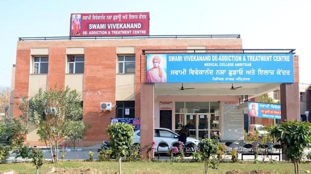 Swami Vivekanand De-addiction and Treatment Centre at medical college in Amritsar. (Sameer SehgalHT) Swami Vivekanand De-addiction and Treatment Centre at medical college in Amritsar. (Sameer SehgalHT)