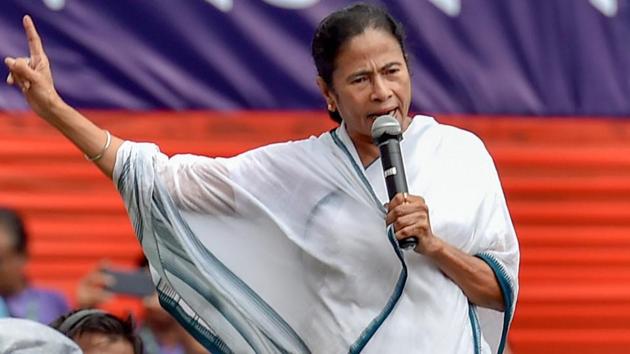 West Bengal chief minister Mamata Banerjee addresses a rally, in Kolkata on July 21, 2018. (PTI) West Bengal chief minister Mamata Banerjee addresses a rally, in Kolkata on July 21, 2018. (PTI)