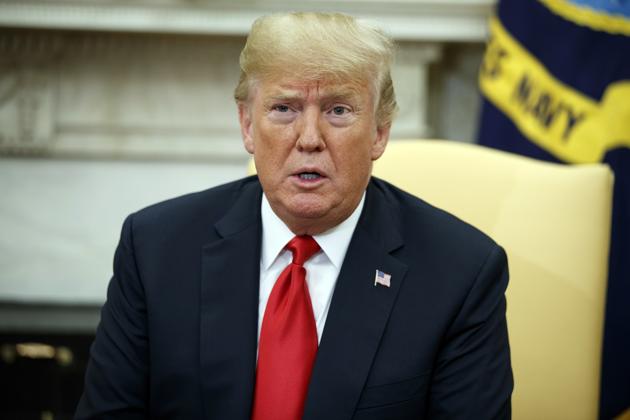 President Donald Trump speaks during a meeting with European Commission president Jean-Claude Juncker in the Oval Office of the White House, Wednesday, July 25, 2018.(AP Photo) President Donald Trump speaks during a meeting with European Commission president Jean-Claude Juncker in the Oval Office of the White House, Wednesday, July 25, 2018.(AP Photo)