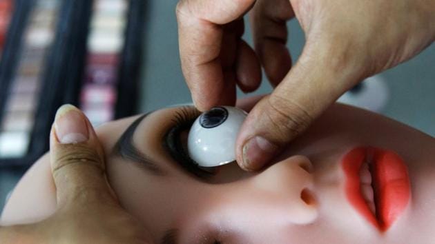 AI features on the dolls are still very basic: they can answer questions but cannot hold longer conversations. The doll uses vocabulary by connecting to a database supported by Chinese tech giant Baidu. (Aly Song / REUTERS) AI features on the dolls are still very basic: they can answer questions but cannot hold longer conversations. The doll uses vocabulary by connecting to a database supported by Chinese tech giant Baidu. (Aly Song / REUTERS)
