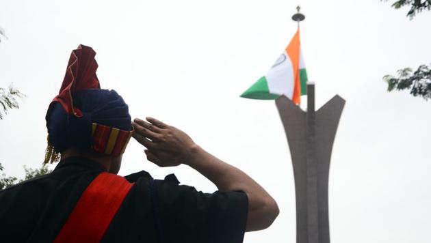 Kargil Vijay Diwas commemorates the success of Operation Vijay on July 26 1999. On this day, India successfully took command of the high outposts in Jammu and Kashmir which had been lost to Pakistani intruders. (SHANKAR NARAYAN/HT PHOTO)