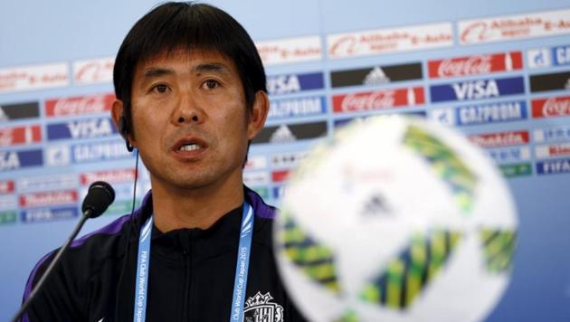 Hajime Moriyasu guided Sanfreece Hiroshima to three J.League titles between 2012 and 2015.(REUTERS)