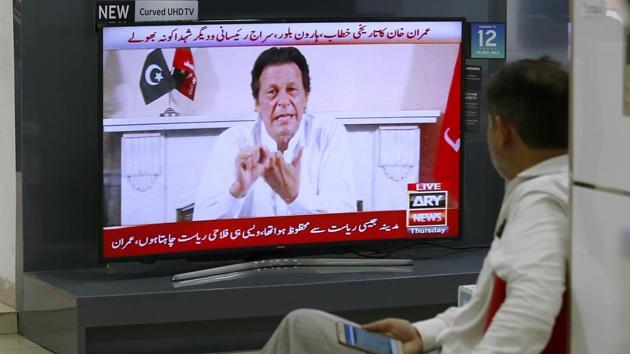 Imran Khan declared victory for his party in the country's general elections, promising a "new" Pakistan following a vote that was marred by allegations of fraud and militant violence. (AP) Imran Khan declared victory for his party in the country's general elections, promising a "new" Pakistan following a vote that was marred by allegations of fraud and militant violence. (AP)