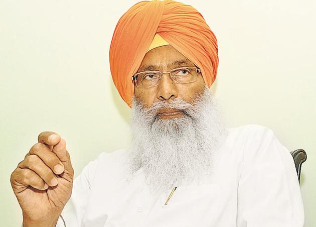 Shiromani Akali Dal’s Rajya Sabha member Sukhdev Singh Dhindsa.(HT File)