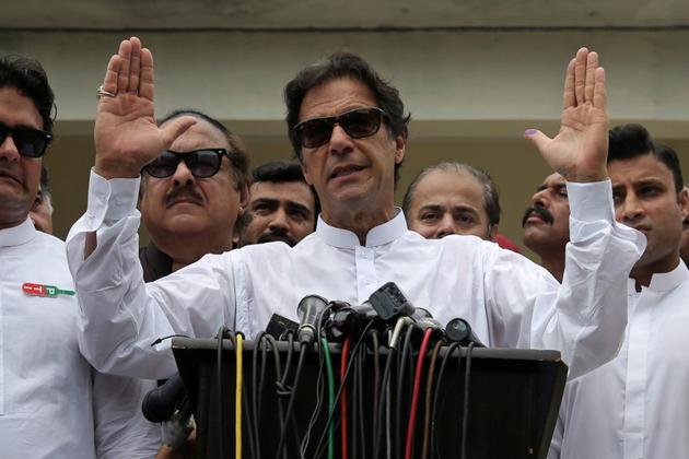 Pakistan Tehreek-e-Insaf chief Imran Khan claimed victory on Thursday in the Pakistan general elections (REUTERS) Pakistan Tehreek-e-Insaf chief Imran Khan claimed victory on Thursday in the Pakistan general elections (REUTERS)