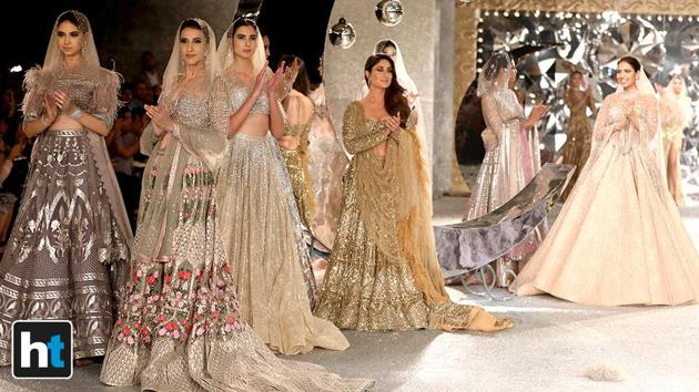 Kareena’s head-to-toe gold look was full of whimsy and romance, perfect for bride who want to look appropriate, while having a hint of sexiness. (Raajessh Kashyap/HT Photo) Kareena’s head-to-toe gold look was full of whimsy and romance, perfect for bride who want to look appropriate, while having a hint of sexiness. (Raajessh Kashyap/HT Photo)