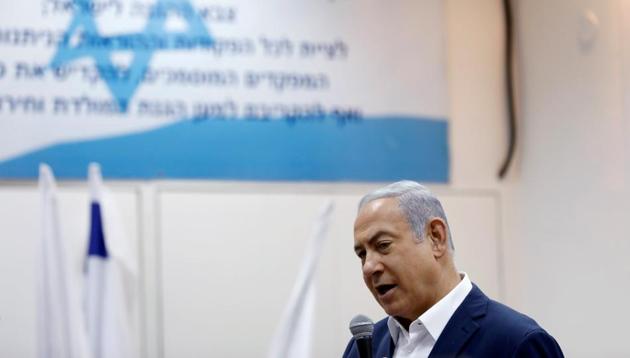 Israeli Prime minister Benjamin Netanyahu in Ramat Gan, Israel on July 26.(REUTERS)