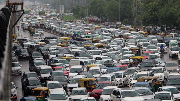 Delhi woke up to heavy rains and had to face waterlogging and traffic snarls at various places of the city for the second consecutive day on Friday. (PTI Photo) Delhi woke up to heavy rains and had to face waterlogging and traffic snarls at various places of the city for the second consecutive day on Friday. (PTI Photo)