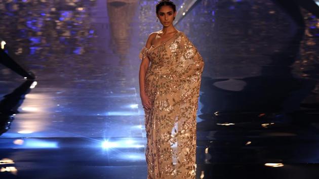 This nude timeless piece is a must for every classy bride. (Amal KS/HT Photo) This nude timeless piece is a must for every classy bride. (Amal KS/HT Photo)