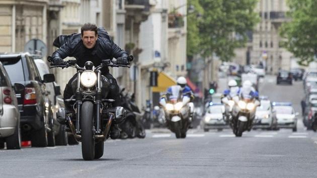 Tom Cruise in a still from Mission Impossible Fallout.(AP)