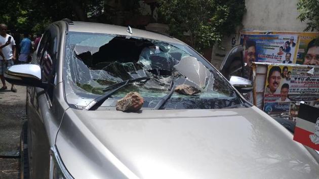 Dhinakaran was not in the car when the attack happened.(Photo by AMMK office)