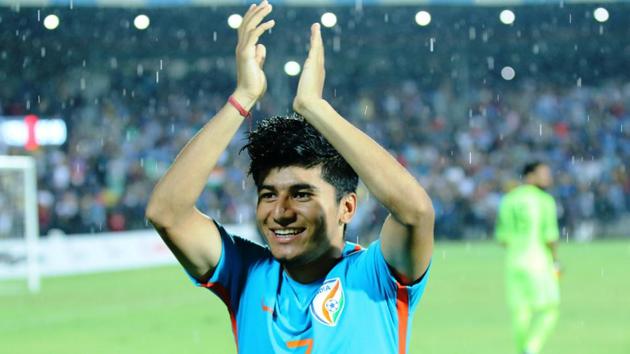 Anirudh Thapa won the Indian Super League and the Intercontinental Cup title this year.(AIFF)