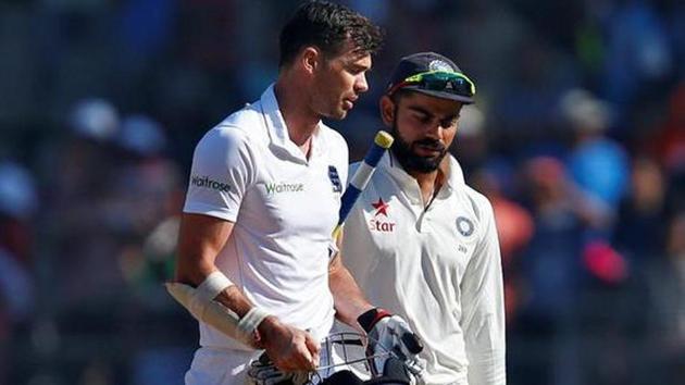 Virat Kohli vs James Anderson will be an interesting side battle in the upcoming Test series between India and England.(BCCI)