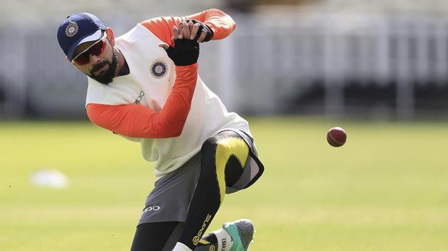 Former England captain Michael Vaughan goaded the pace duo of Stuart Broad and James Anderson to “step up and challenge Virat Kohli’s front foot”. (AP) Former England captain Michael Vaughan goaded the pace duo of Stuart Broad and James Anderson to “step up and challenge Virat Kohli’s front foot”. (AP)