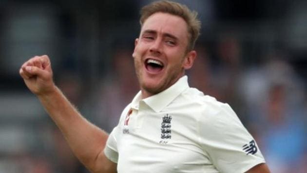 England's Stuart Broad celebrates after taking the wicket of Pakistan's Usman Salahuddin. (REUTERS) England's Stuart Broad celebrates after taking the wicket of Pakistan's Usman Salahuddin. (REUTERS)