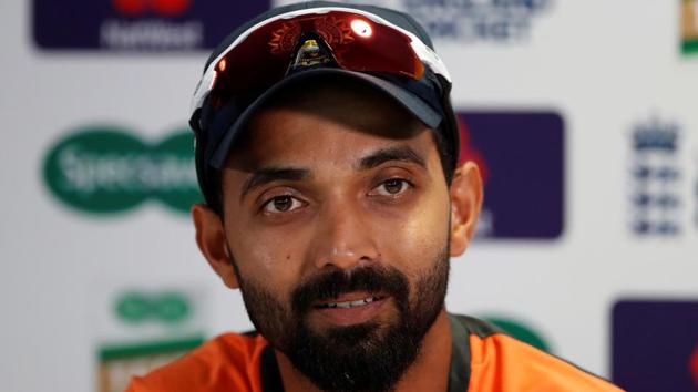 India's Ajinkya Rahane during a press conference before the first Test against England.(Action Images via Reuters)