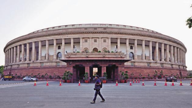 Parliament House of India at Sansad Marg, Janpath Building in New Delhi.(Livemint File Photo)