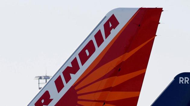 The logo of Air India is pictured on the tail of the passenger aircraft on the tarmac in Colomiers near Toulouse, France. (REUTERS File Photo) The logo of Air India is pictured on the tail of the passenger aircraft on the tarmac in Colomiers near Toulouse, France. (REUTERS File Photo)