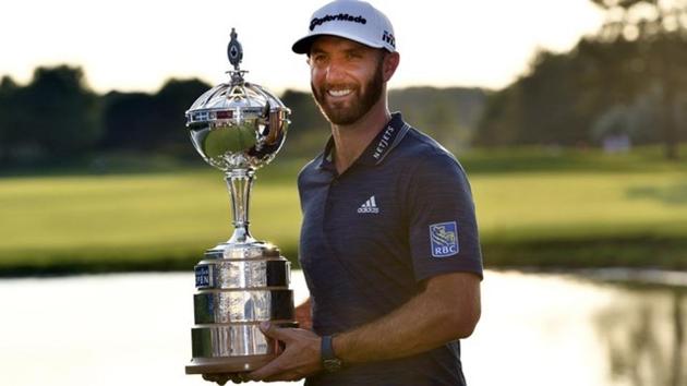 Dustin Johnson clinched the Canadian Open and his third PGA Tour title of the season on Sunday. (REUTERS) Dustin Johnson clinched the Canadian Open and his third PGA Tour title of the season on Sunday. (REUTERS)