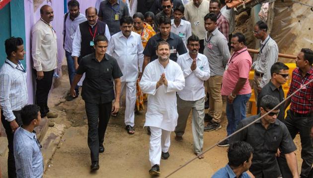 Rahul Gandhi after his 'Chaupal pe Charcha' in Chandrapur, Maharashtra, June 13, 2018. Over the past month-and-a-half, Gandhi has intensified his public messaging and personal outreach. (PTI) Rahul Gandhi after his 'Chaupal pe Charcha' in Chandrapur, Maharashtra, June 13, 2018. Over the past month-and-a-half, Gandhi has intensified his public messaging and personal outreach. (PTI)