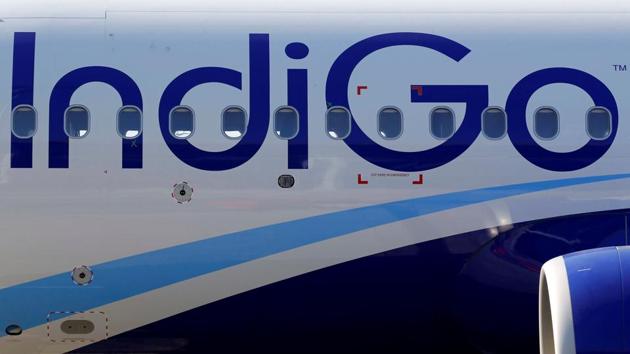 The logo of IndiGo Airlines is pictured on passenger aircraft on the tarmac in Colomiers near Toulouse, France.(REUTERS)