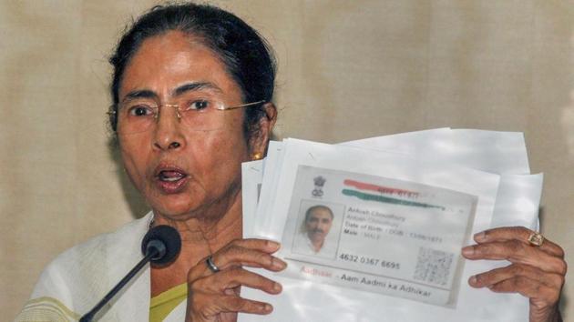 Bengal chief minister Mamata Banerjee lashed out at Centre on Monday over the draft National Register of Citizens (NRC) which she claimed was a plan to evict Bengalis and Biharis from Assam. “We are worried because people are being made refugees in their own country. It’s a plan to throw out Bengali speaking people and Biharis. Consequences will be felt in our state also,” Banerjee said at a press conference. (PTI) Bengal chief minister Mamata Banerjee lashed out at Centre on Monday over the draft National Register of Citizens (NRC) which she claimed was a plan to evict Bengalis and Biharis from Assam. “We are worried because people are being made refugees in their own country. It’s a plan to throw out Bengali speaking people and Biharis. Consequences will be felt in our state also,” Banerjee said at a press conference. (PTI)