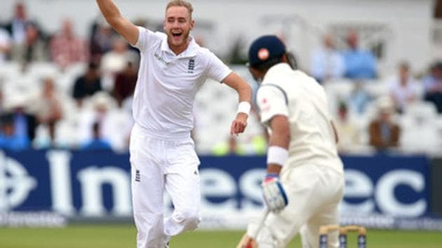 Stuart Broad said that a combined attack is needed to get the wicket of a talented cricketer like Virat Kohli. (REUTERS) Stuart Broad said that a combined attack is needed to get the wicket of a talented cricketer like Virat Kohli. (REUTERS)