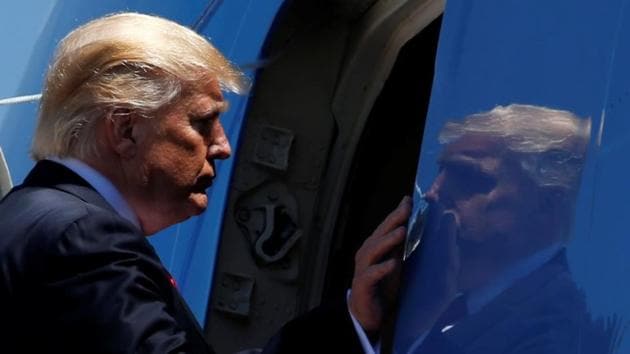 U.S. President Donald Trump boards Air Force One for travel to Atlanta from Joint Base Andrews, Maryland, U.S, April 28, 2017. (Reuters Photo) U.S. President Donald Trump boards Air Force One for travel to Atlanta from Joint Base Andrews, Maryland, U.S, April 28, 2017. (Reuters Photo)