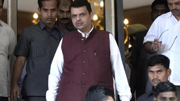 Chief minister Devendra Fadnavis reiterated his government’s decision to support the Maratha’s demand for 16% reservation in education and government jobs, but requested patience from the community.(Anshuman Poyrekar/HT Photo)