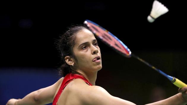 Former world number one Saina Nehwal edged past her Turkish opponent Aliye Demirbag in straight games to enter the second round of the ongoing Badminton World Championship here at Nanjing Olympic Sports Centre on Tuesday. The 28-year-old Indian made an easy task of the Turkish player as he registered a 21-17, 21-8 victory in a one-sided opening-round match that lasted 34 minutes. (Mark Schiefelbein / AP) Former world number one Saina Nehwal edged past her Turkish opponent Aliye Demirbag in straight games to enter the second round of the ongoing Badminton World Championship here at Nanjing Olympic Sports Centre on Tuesday. The 28-year-old Indian made an easy task of the Turkish player as he registered a 21-17, 21-8 victory in a one-sided opening-round match that lasted 34 minutes. (Mark Schiefelbein / AP)