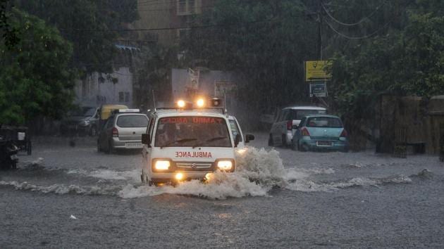 Twelve people died and seven others were injured in rains in different parts of Uttar Pradesh in the last 24 hours, pushing the toll to 92 since last week, said officials in Lucknow on Tuesday. (Nand Kumar/ PTI File) Twelve people died and seven others were injured in rains in different parts of Uttar Pradesh in the last 24 hours, pushing the toll to 92 since last week, said officials in Lucknow on Tuesday. (Nand Kumar/ PTI File)