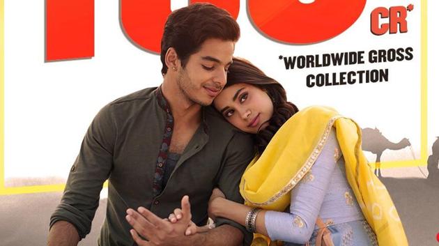 Dhadak starring Ishaan Khatter and Janhvi Kapoor collects Rs 100 crore.