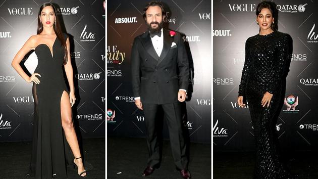 Nora Fatehi, Saif Ali Khan and Chitrangada Singh. Superstars Shah Rukh Khan and Saif Ali Khan, who played Aman and Rohit respectively in 2003’s Kal Ho Naa Ho, exchanged a lot of love on the red carpet. (IANS) Nora Fatehi, Saif Ali Khan and Chitrangada Singh. Superstars Shah Rukh Khan and Saif Ali Khan, who played Aman and Rohit respectively in 2003’s Kal Ho Naa Ho, exchanged a lot of love on the red carpet. (IANS)