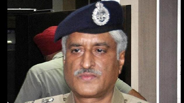 Former director general of police Sumedh Singh Saini (HT File) Former director general of police Sumedh Singh Saini (HT File)