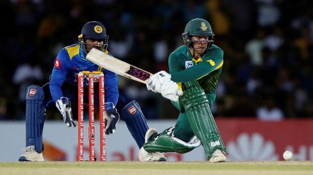 South Africa's Quinton de Kock plays a shot. (REUTERS) South Africa's Quinton de Kock plays a shot. (REUTERS)