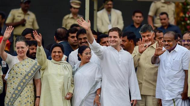 Mamata Banerjee with Sonia Gandhi and other Opposition leaders during Karnataka chief minister HD Kumaraswamy’s swearing-in ceremony. (PTI File Photo) Mamata Banerjee with Sonia Gandhi and other Opposition leaders during Karnataka chief minister HD Kumaraswamy’s swearing-in ceremony. (PTI File Photo)