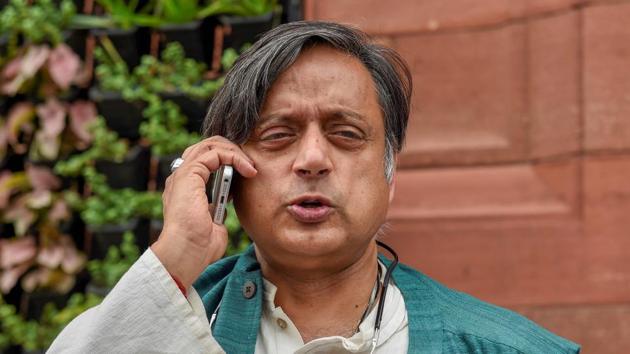 Congress MP Shashi Tharoor is an accused in the death case of his wife Sunanda Pushkar(PTI file photo)