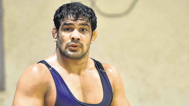 Sushil Kumar will contest in the 74 kg class at the Asian Games, after missing the last two continental Games at Guangzhou and Incheon.(HT Photo)