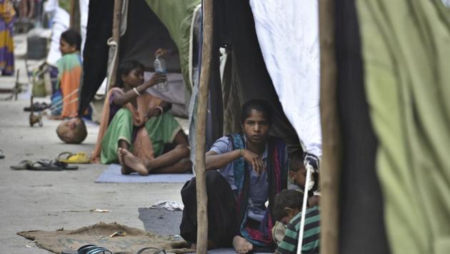The Delhi government has set up at least 1,461 relief tents to which around 10,546 people have been shifted. (Raj K Raj / HT Photo) The Delhi government has set up at least 1,461 relief tents to which around 10,546 people have been shifted. (Raj K Raj / HT Photo)