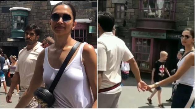 Deepika Padukone and Ranveer Singh were spotted on a vacation with her sister Anisha.(Instagram)
