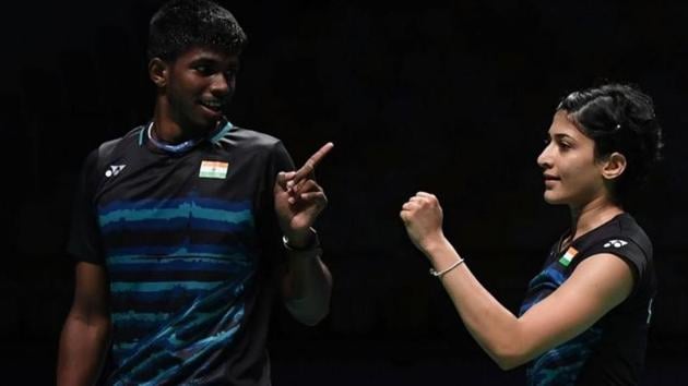 Ashwini Ponnappa and Satwiksairaj Rankireddy beat Goh Soon Huat and Shevon Jemie 20-22, 21-14, 21-6.(Twitter)