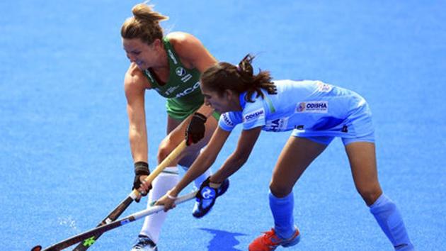 India take on Ireland in a bid to secure their spot in the Women’s Hockey World Cup 2018 semifinals on Thursday.(AP) India take on Ireland in a bid to secure their spot in the Women’s Hockey World Cup 2018 semifinals on Thursday.(AP)