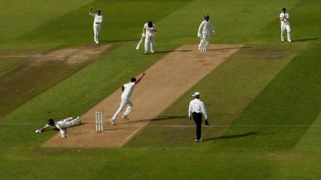 England's Joe Root as he is run out by India's Virat Kohli. (Action Images via Reuters)