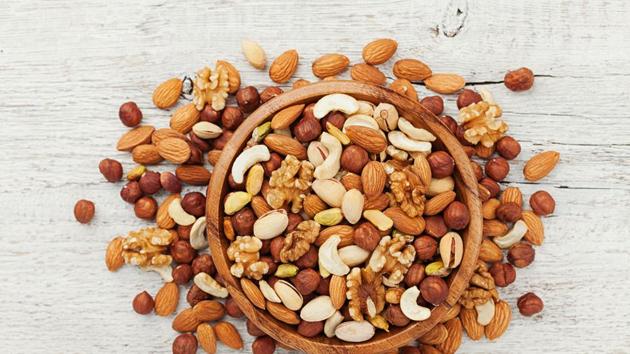 Nuts like almonds fulfil a large part of your daily vitamin E needs and also provide us with a lot of B vitamins and zinc. If you are deficient in any of these, you can experience hair loss. (Shutterstock) Nuts like almonds fulfil a large part of your daily vitamin E needs and also provide us with a lot of B vitamins and zinc. If you are deficient in any of these, you can experience hair loss. (Shutterstock)