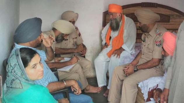 Police said the incident took place when there was no one inside the premises of the gurdwara. (HT Photo) Police said the incident took place when there was no one inside the premises of the gurdwara. (HT Photo)