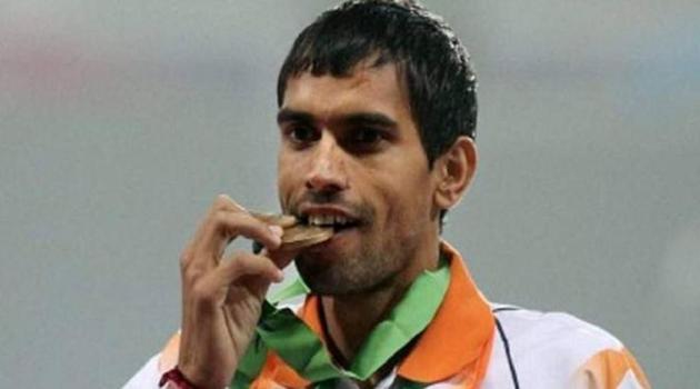 Naveen Dagar won the bronze in 3000m steeplechase at the 2014 Asian Games.(Twitter)